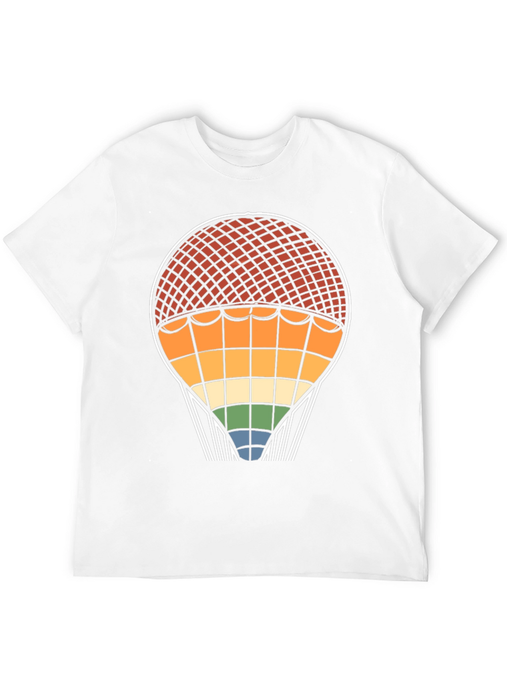 Retro Rainbow Hot Air Balloon T-Shirt