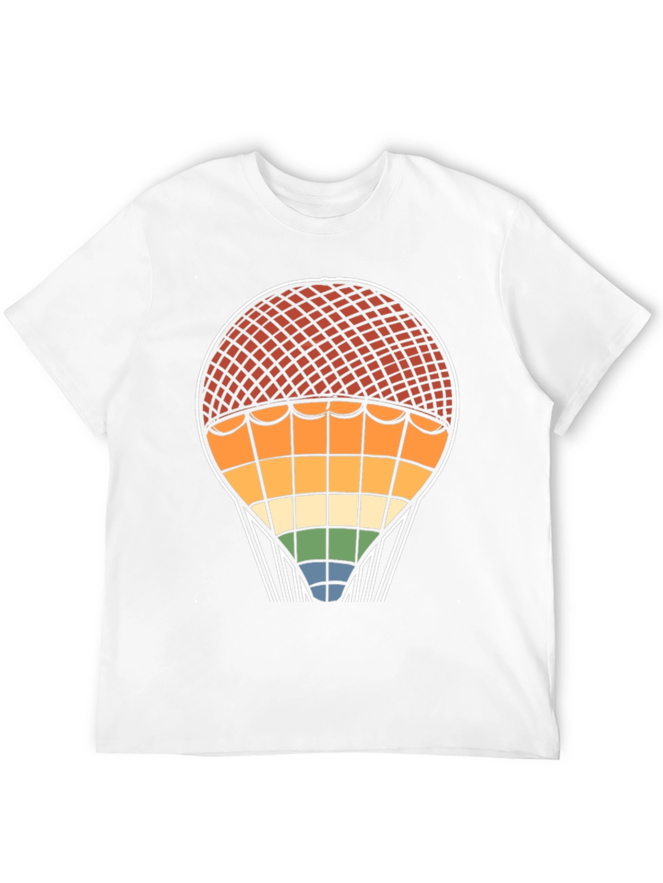 Retro Rainbow Hot Air Balloon T-Shirt