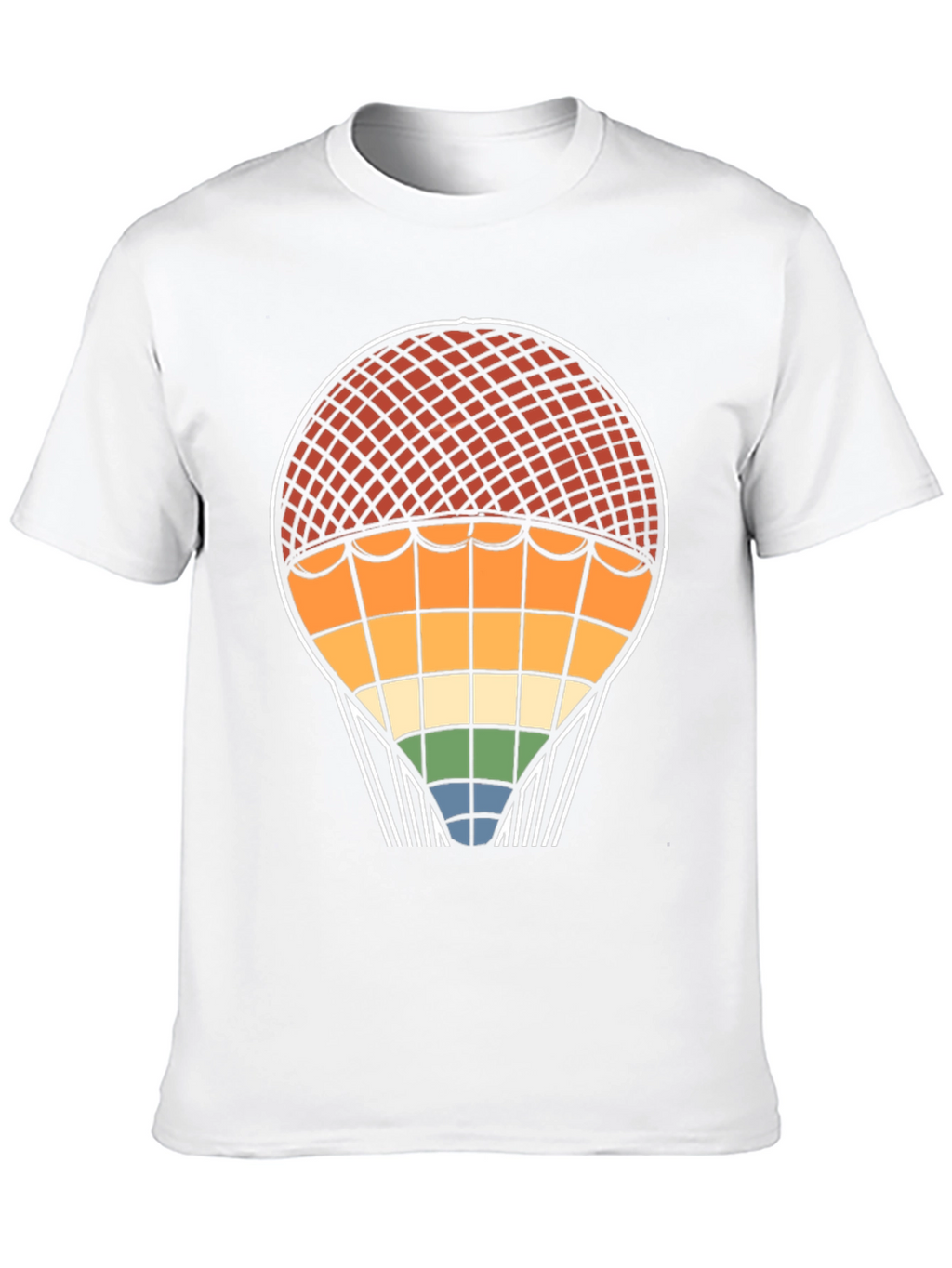Retro Rainbow Hot Air Balloon T-Shirt