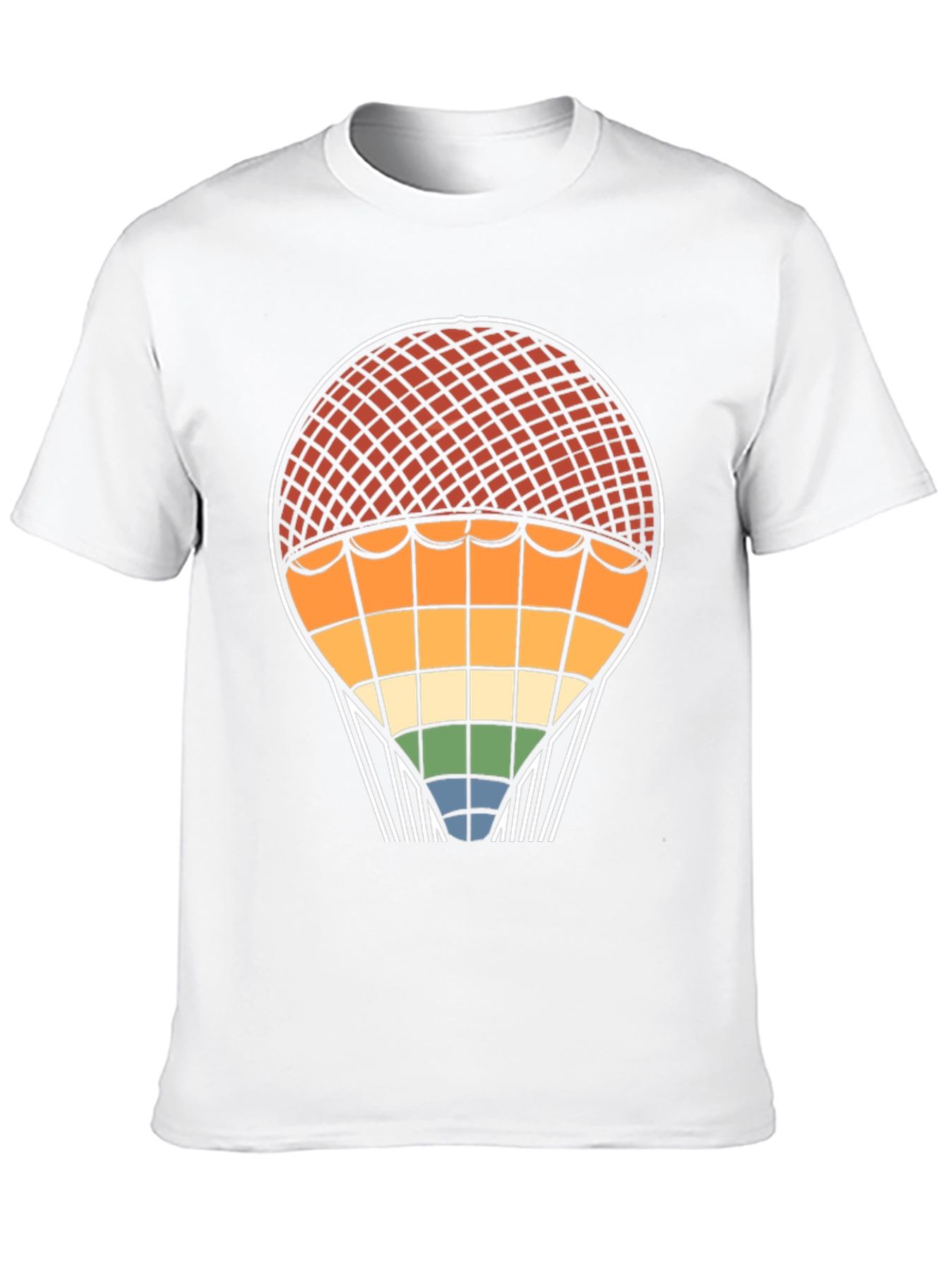 Retro Rainbow Hot Air Balloon T-Shirt