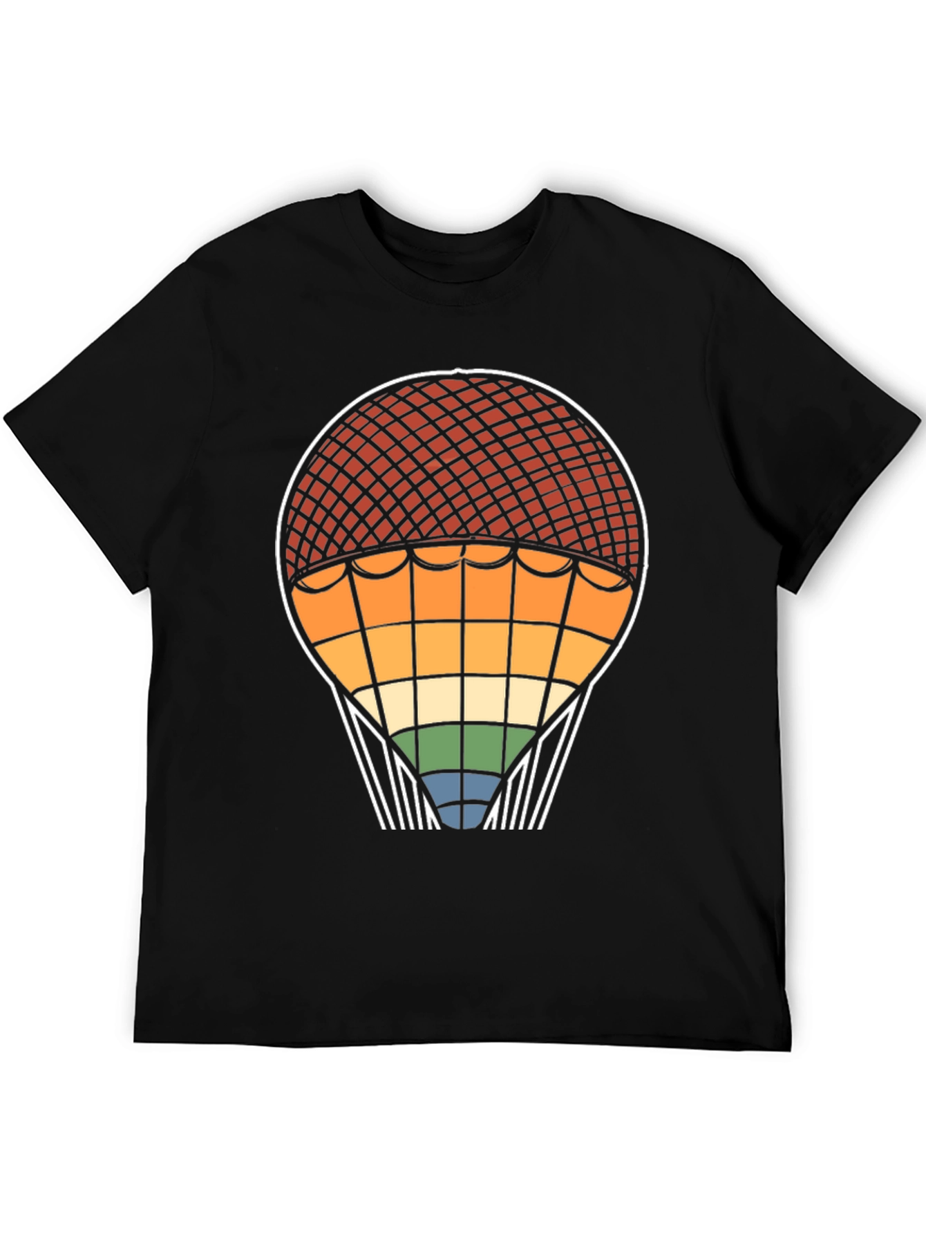 Retro Rainbow Hot Air Balloon T-Shirt