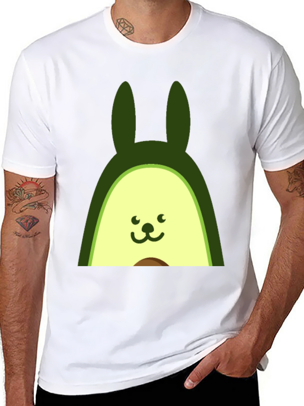 Avocado Bunny T-Shirt - Cute Graphic Tee
