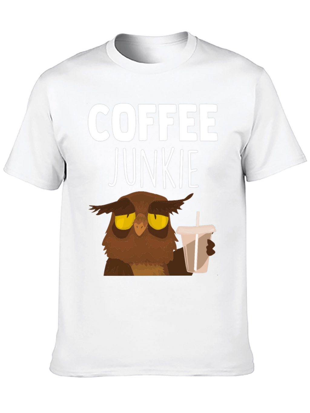 Coffee Junkie Owl T-Shirt