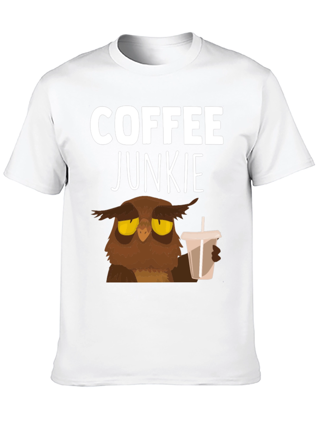 Coffee Junkie Owl T-Shirt