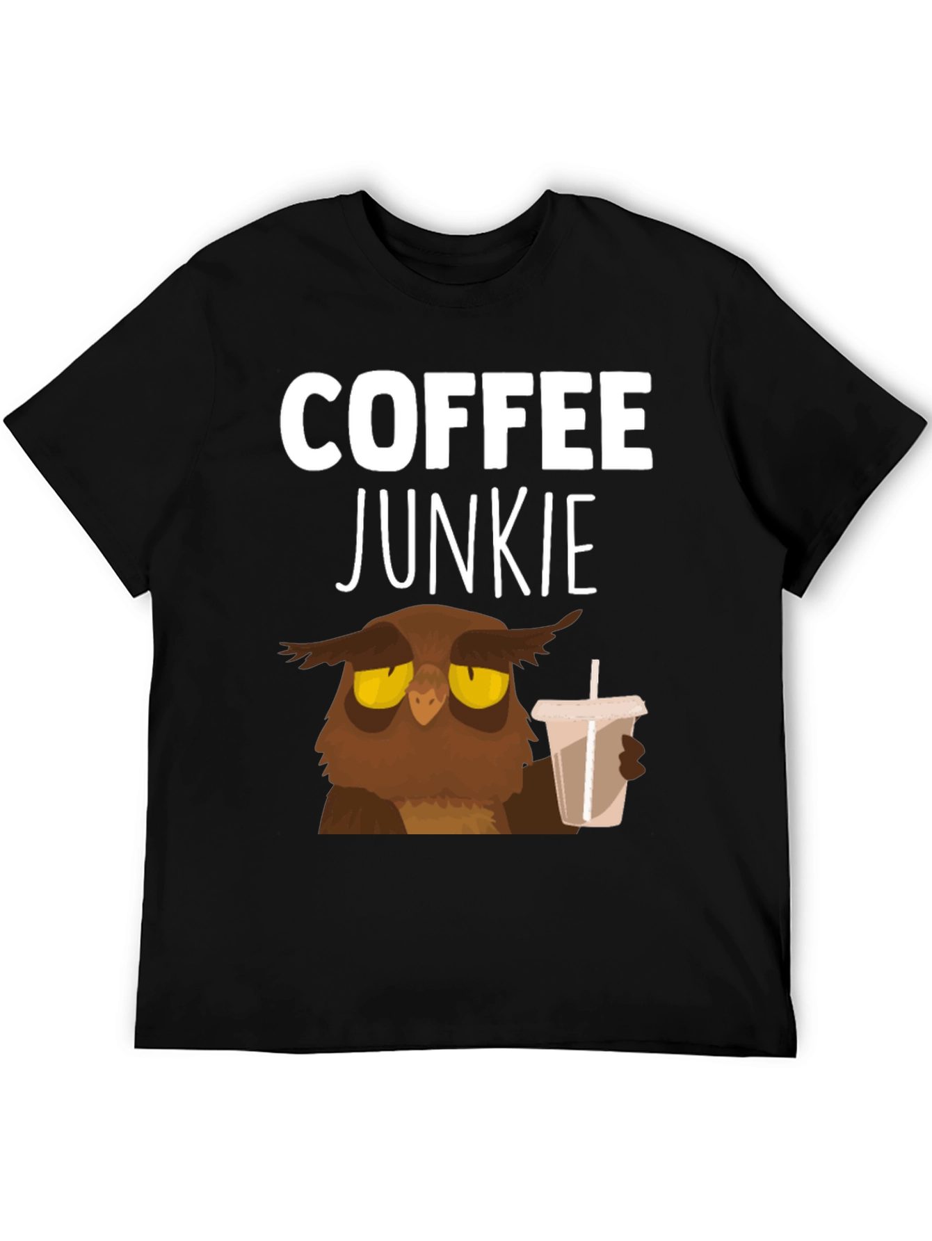 Coffee Junkie Owl T-Shirt