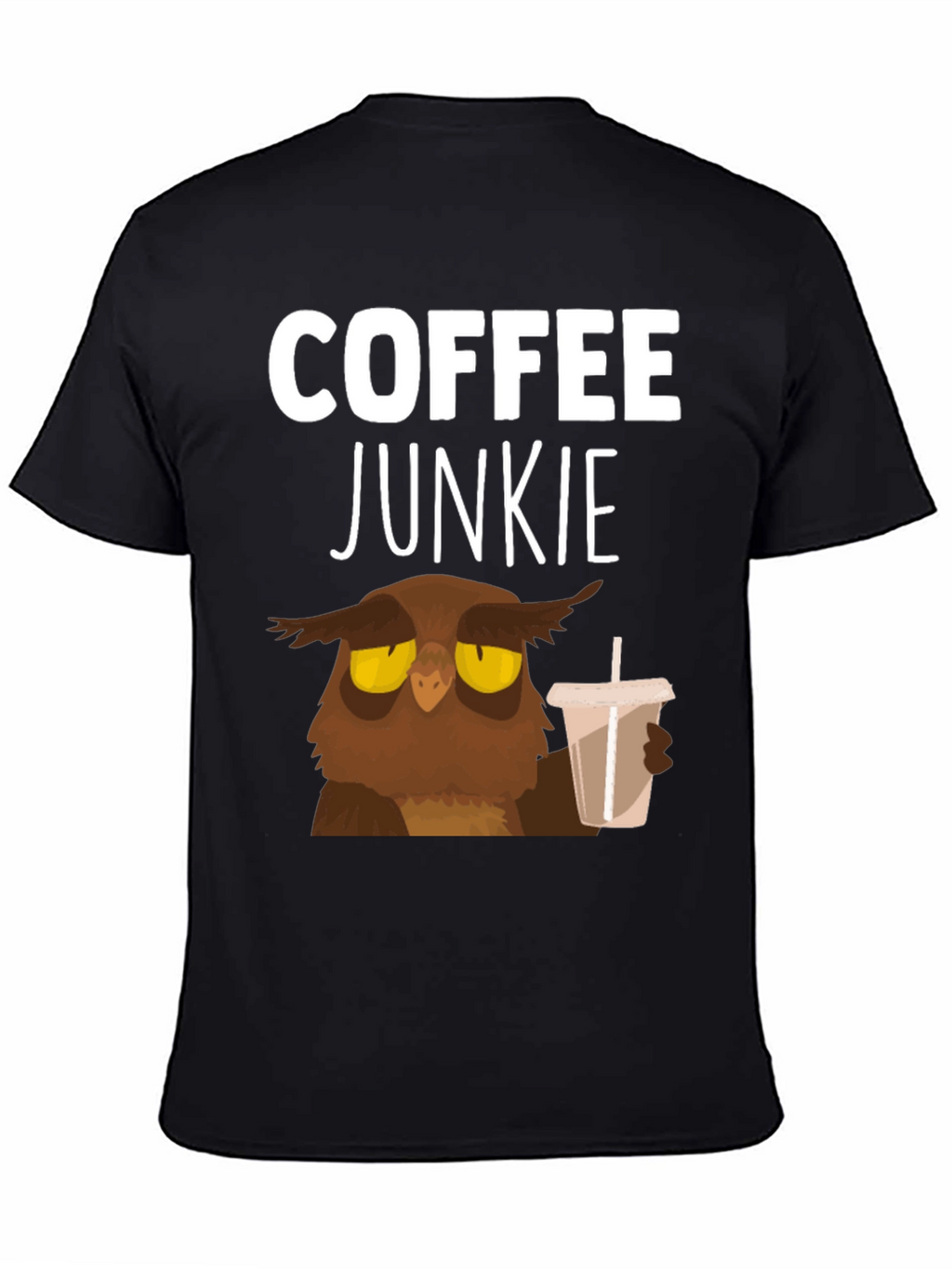 Coffee Junkie Owl T-Shirt