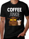 Coffee Junkie Owl T-Shirt