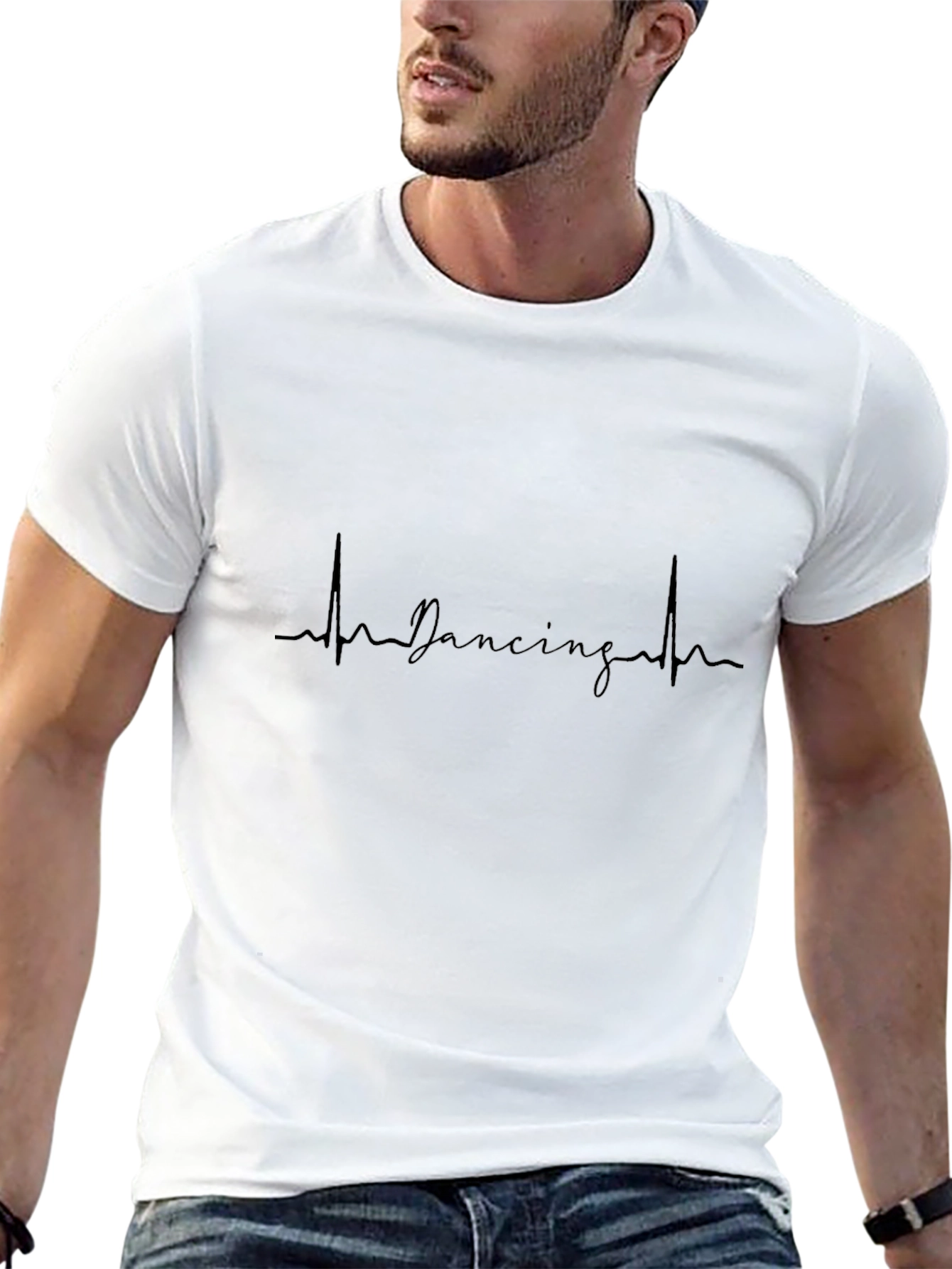 Dancing Heartbeat Black T-Shirt