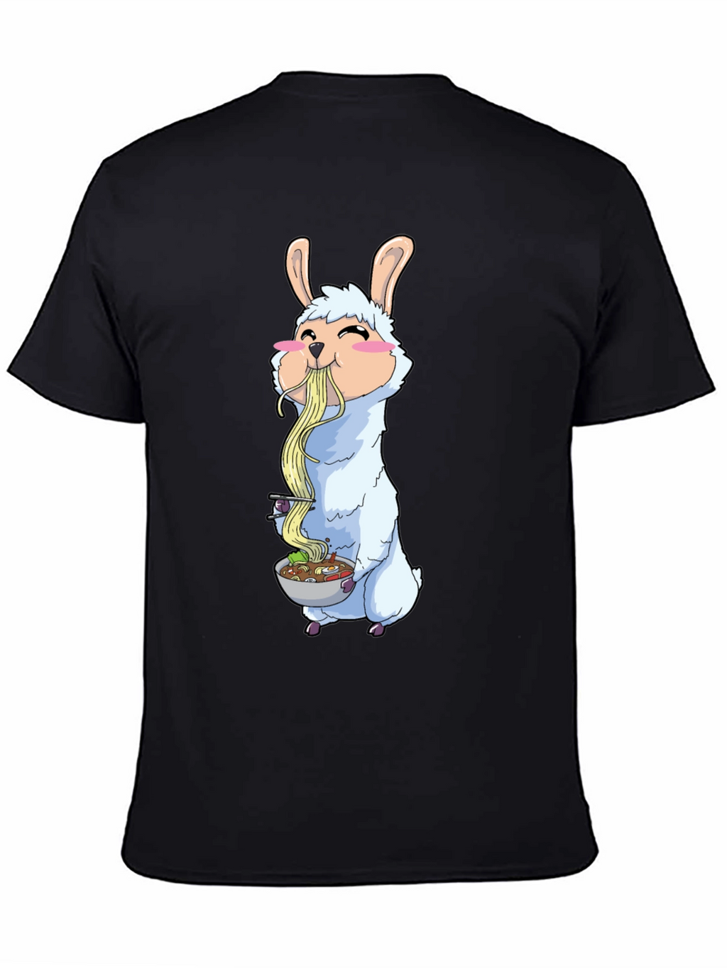Llama Ramen T-Shirt - Cute Anime Style