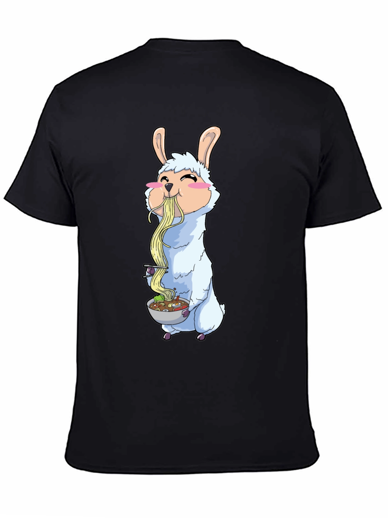 Llama Ramen T-Shirt - Cute Anime Style