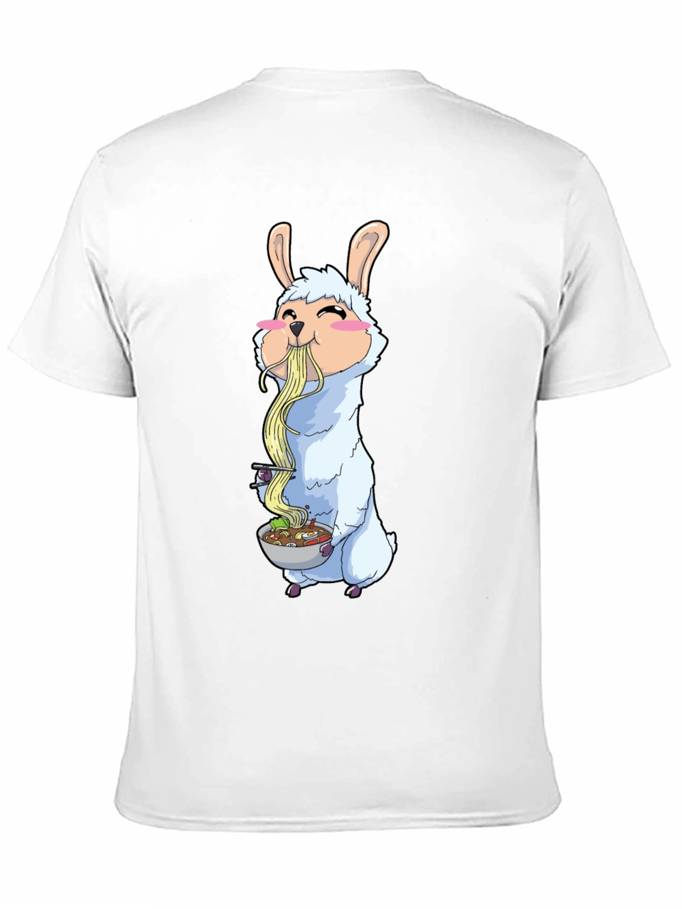 Llama Ramen T-Shirt - Cute Anime Style