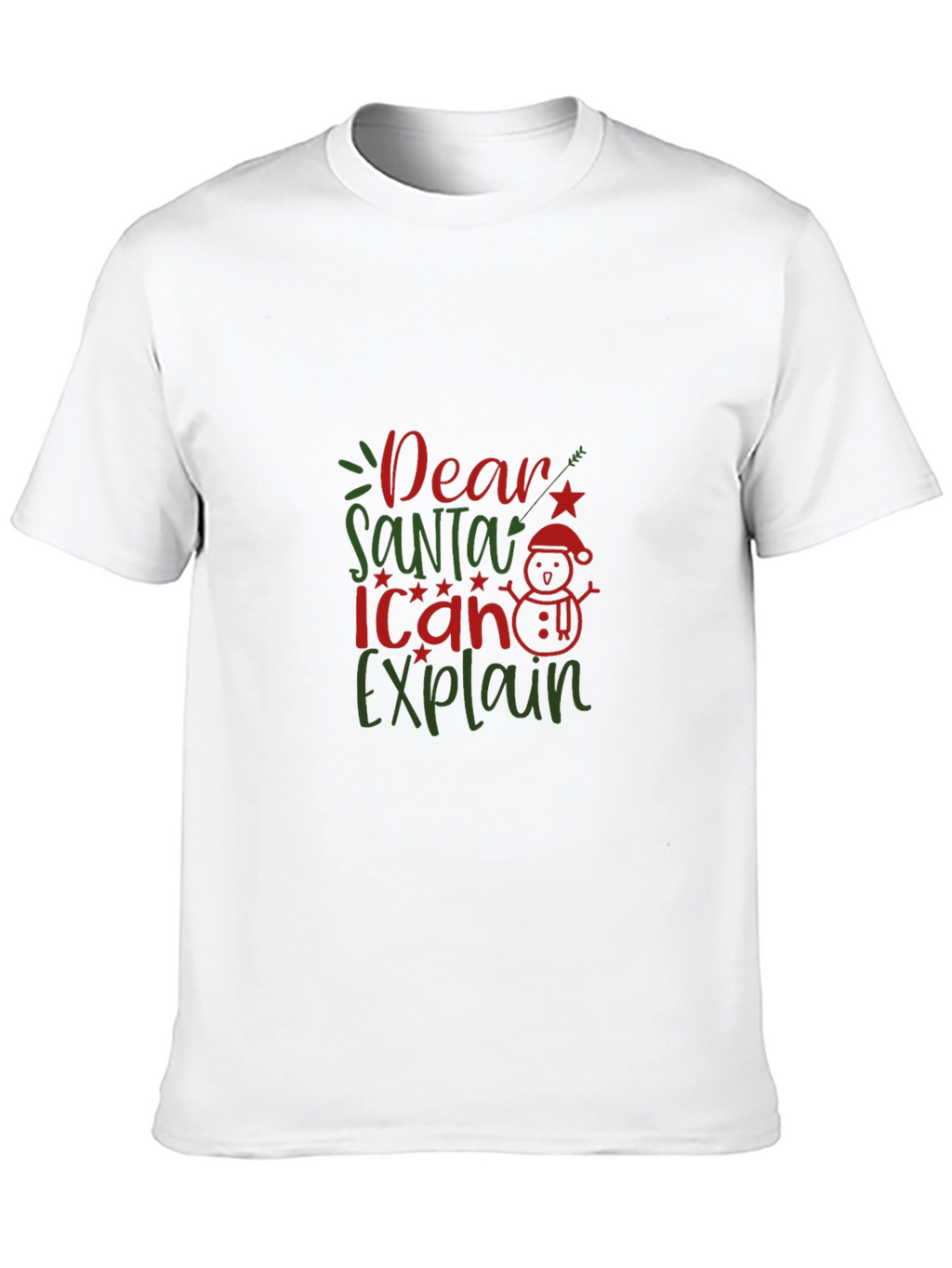 Dear Santa I Can Explain Black T-Shirt