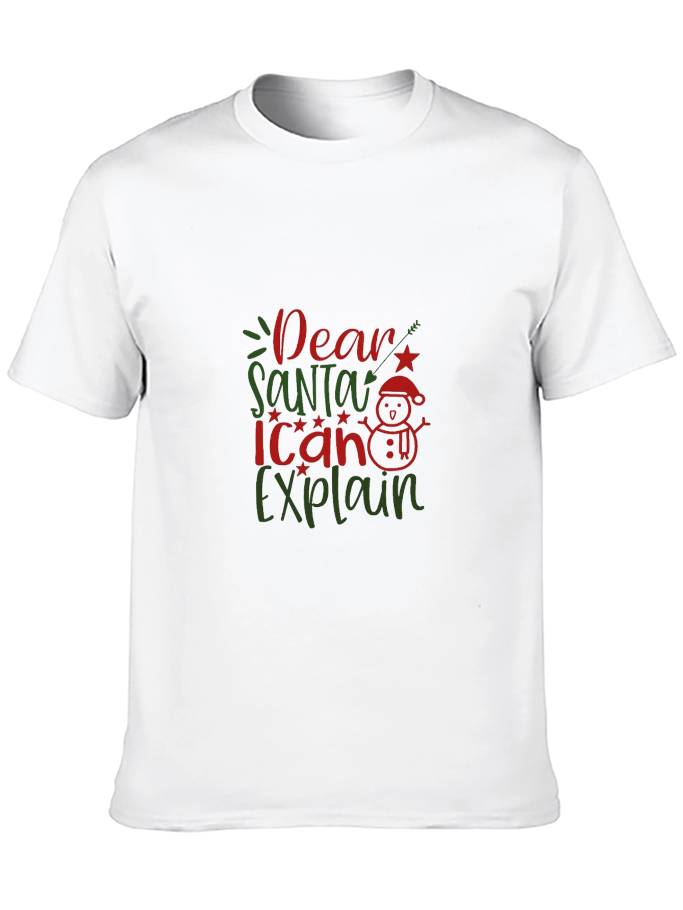 Dear Santa I Can Explain Black T-Shirt
