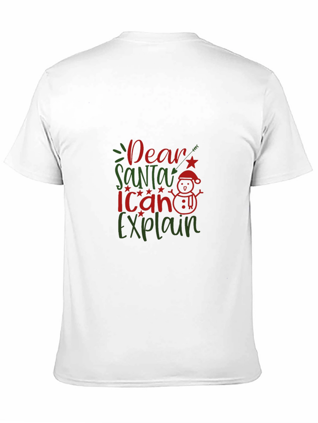 Dear Santa I Can Explain Black T-Shirt