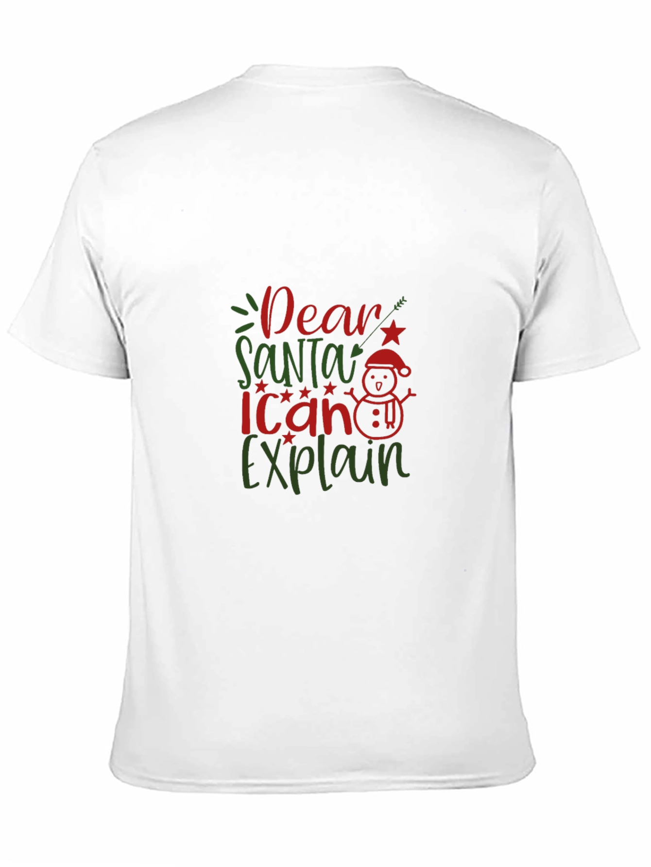 Dear Santa I Can Explain Black T-Shirt