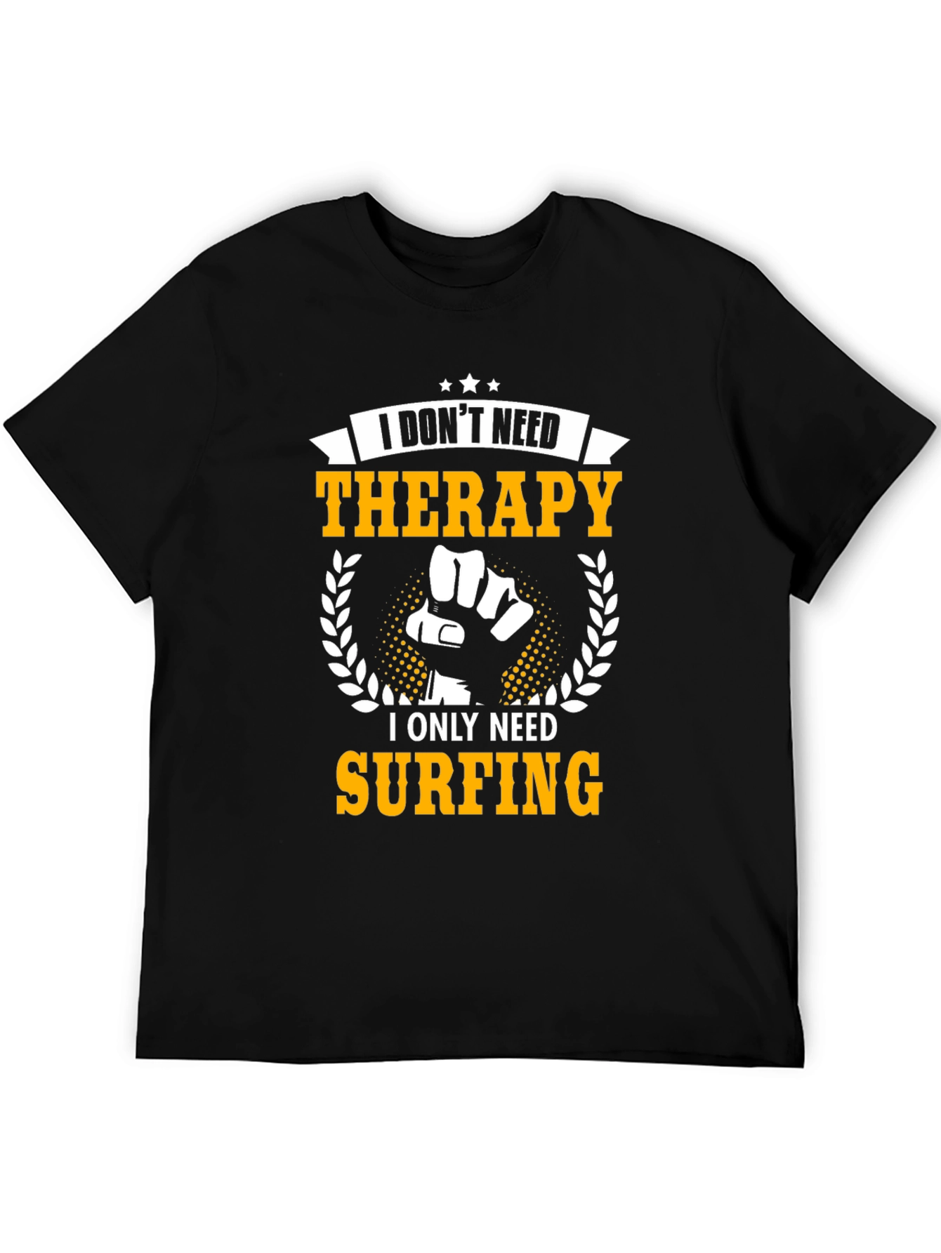 I Only Need Surfing T-Shirt - Black Graphic Tee