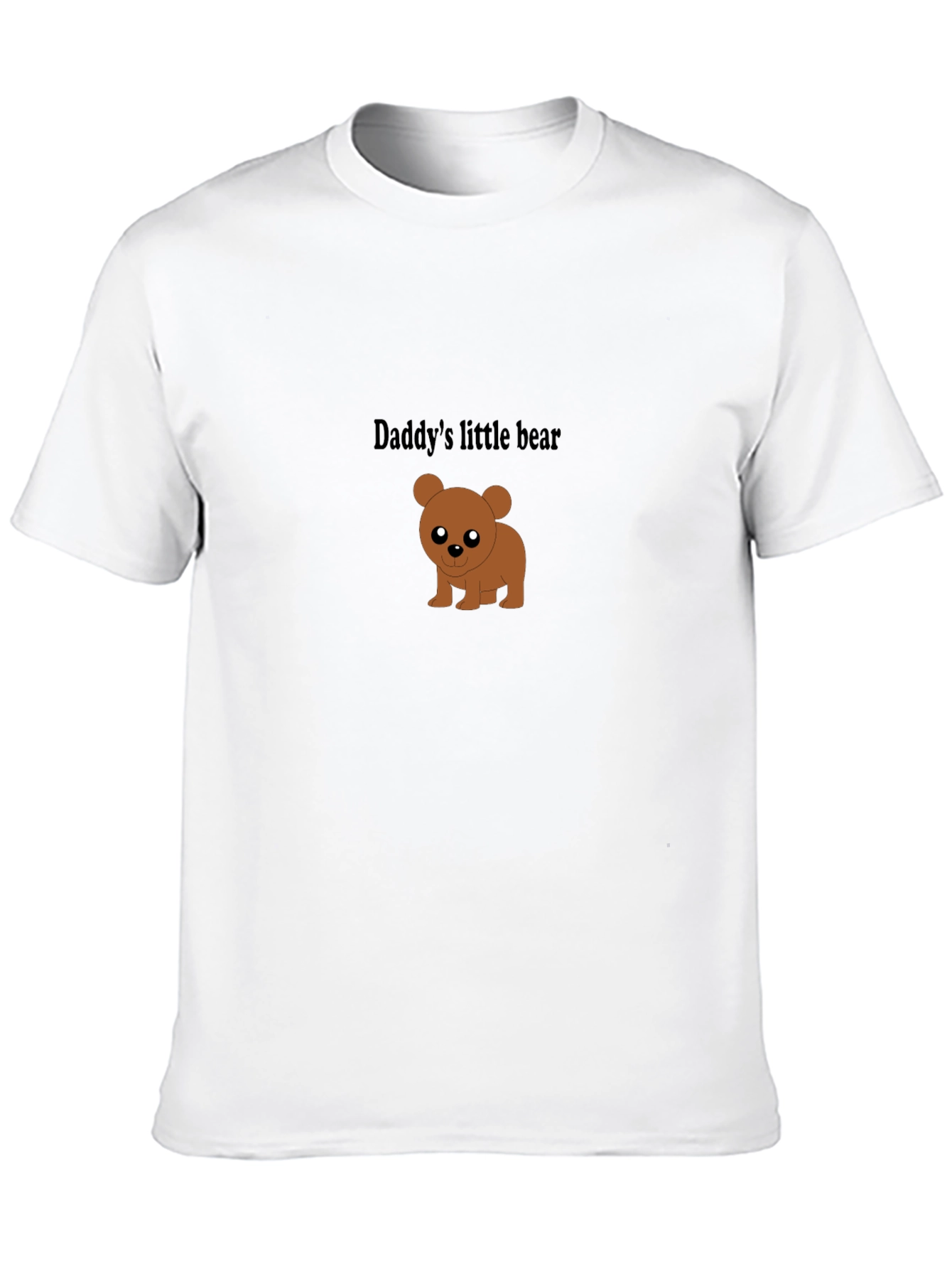 Daddys Little Bear Black T-Shirt - Cute & Comfy
