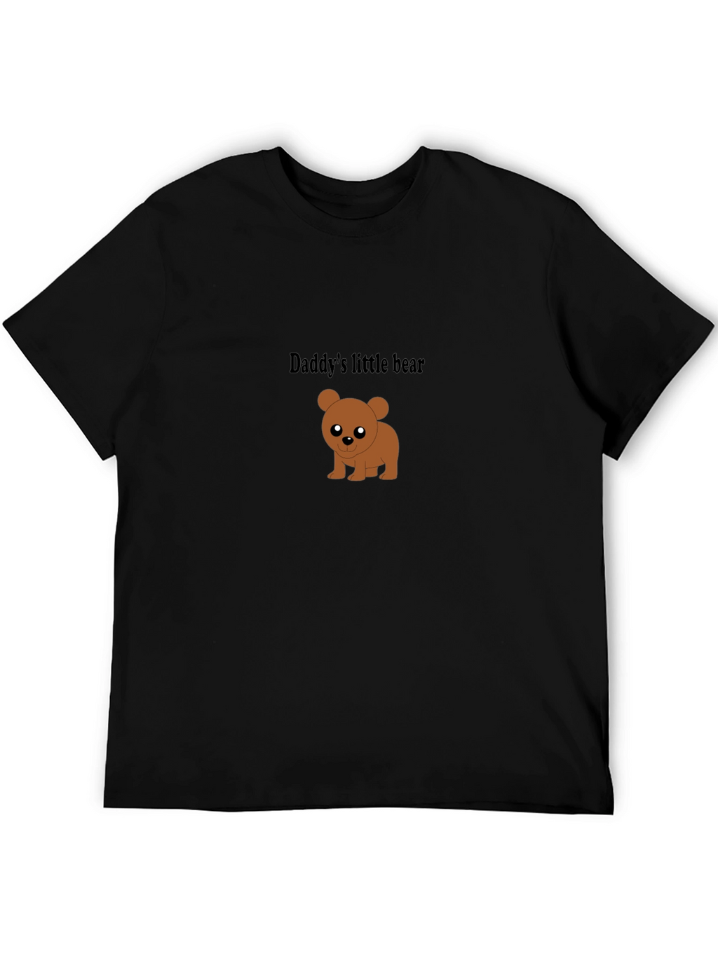 Daddys Little Bear Black T-Shirt - Cute & Comfy