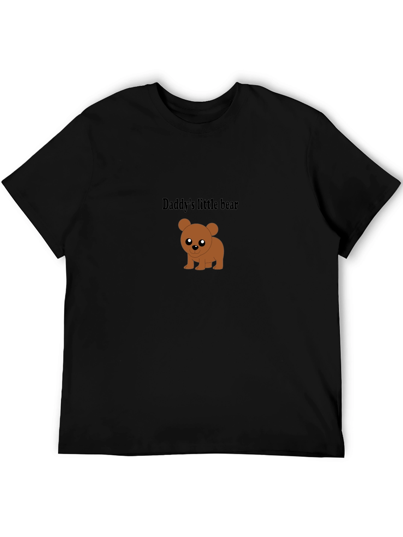 Daddys Little Bear Black T-Shirt - Cute & Comfy