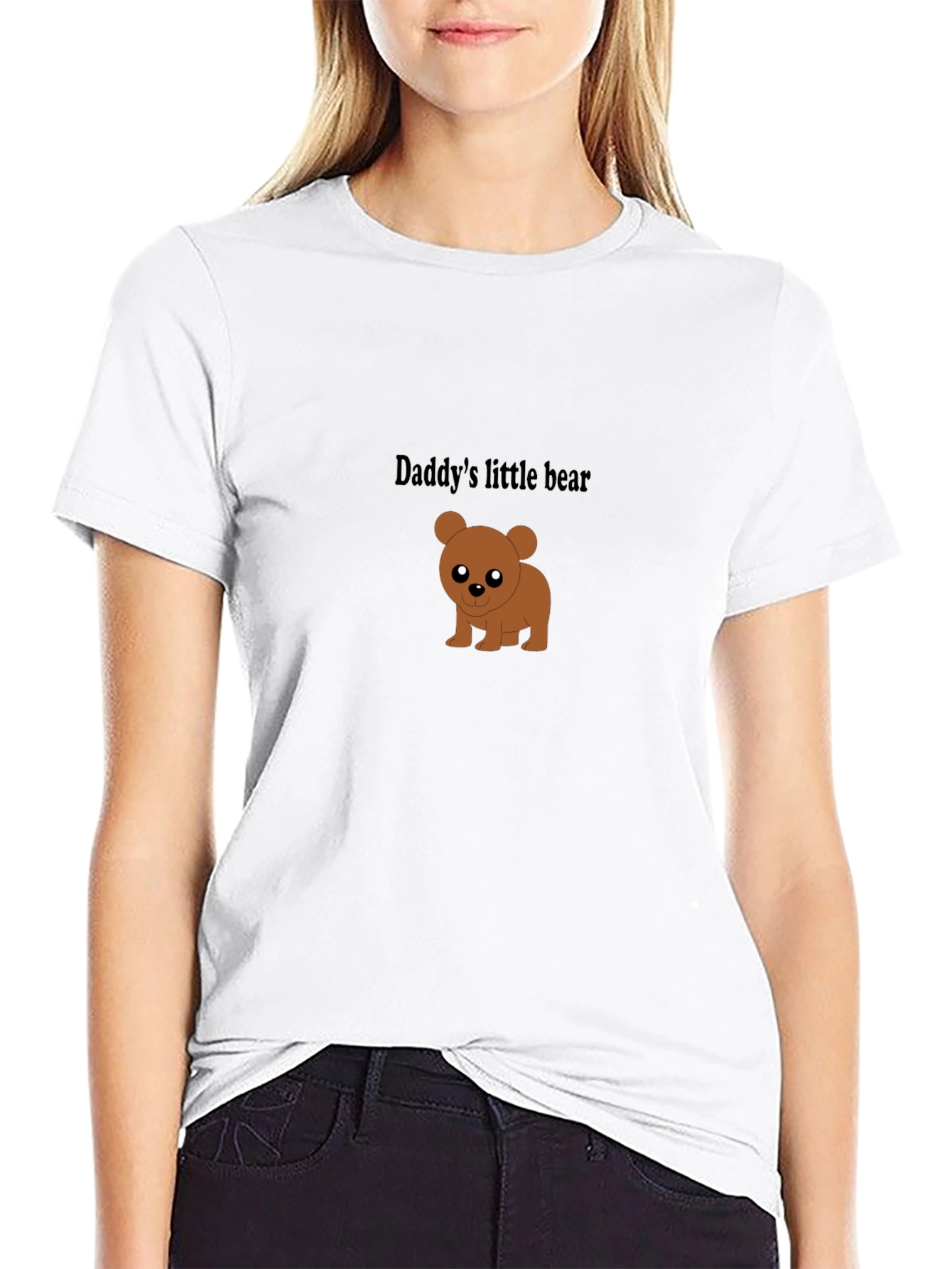 Daddys Little Bear Black T-Shirt - Cute & Comfy