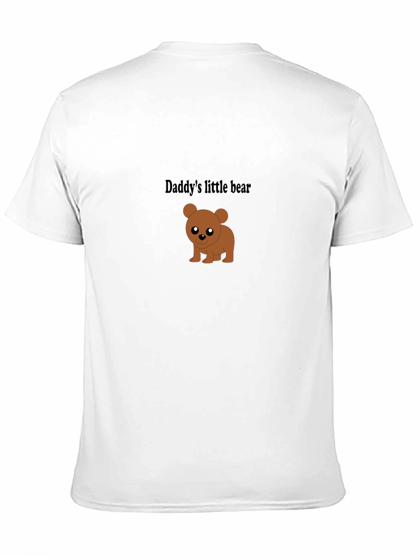 Daddys Little Bear Black T-Shirt - Cute & Comfy