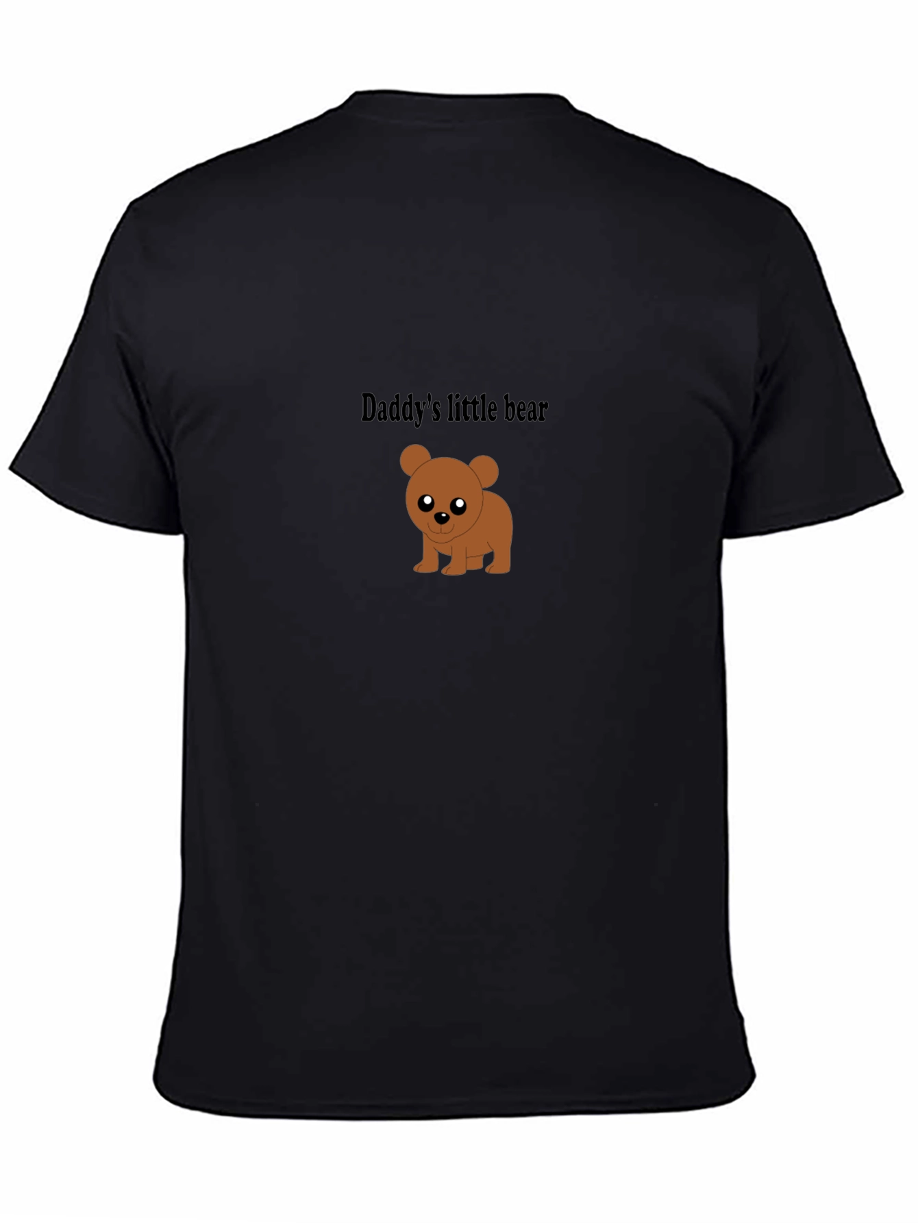 Daddys Little Bear Black T-Shirt - Cute & Comfy