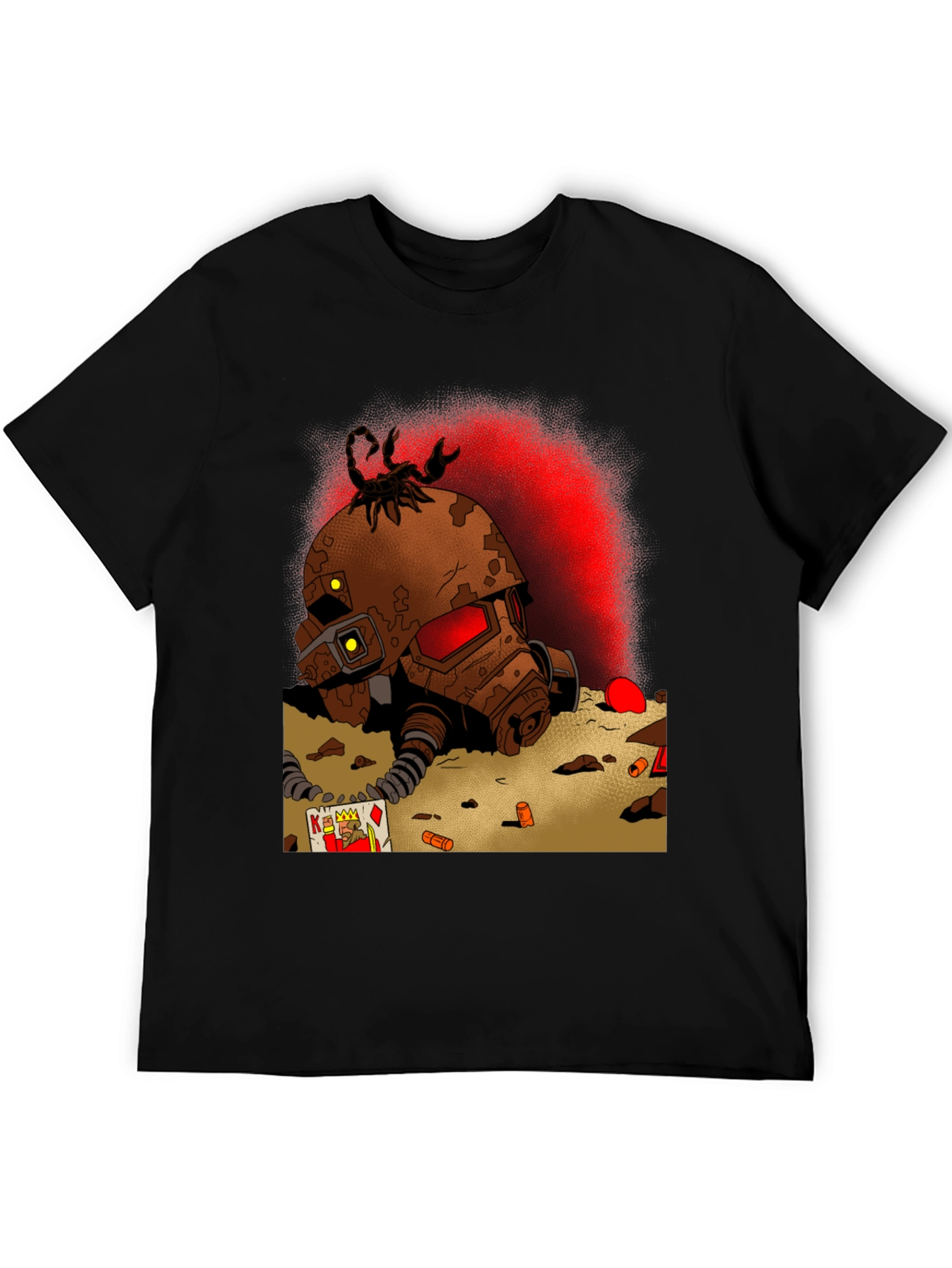 Fallout Inspired T-Shirt: Scorpion Helmet Design