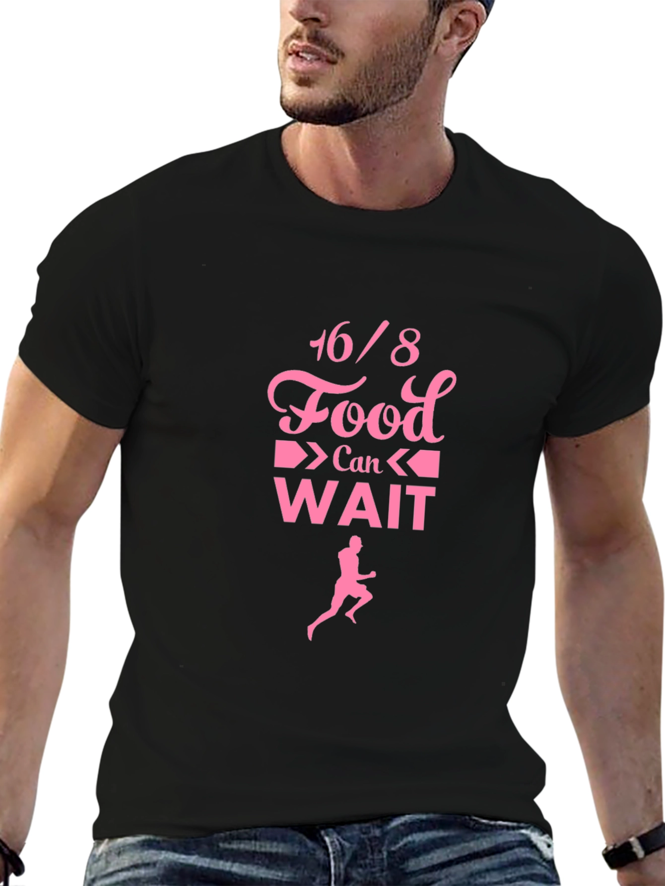 16/8 Food Can Wait T-Shirt - Intermittent Fasting Tee