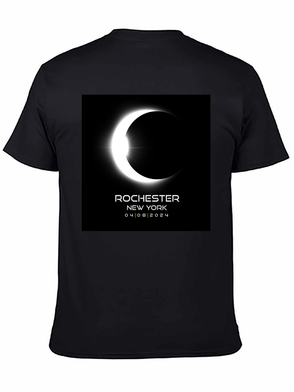 Eclipse Rochester NY 04/08/2024 Black Tee