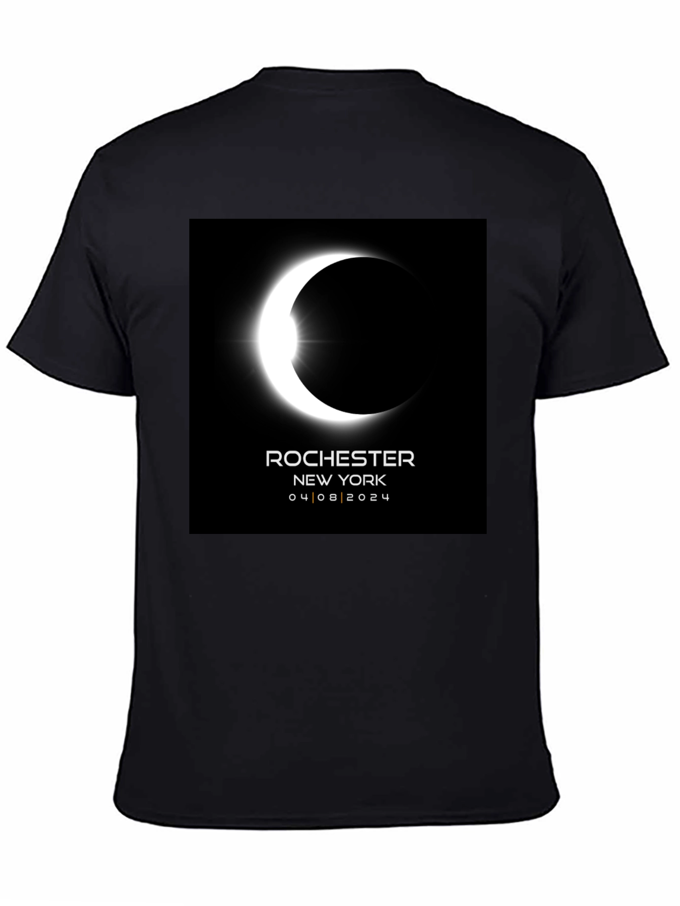 Eclipse Rochester NY 04/08/2024 Black Tee