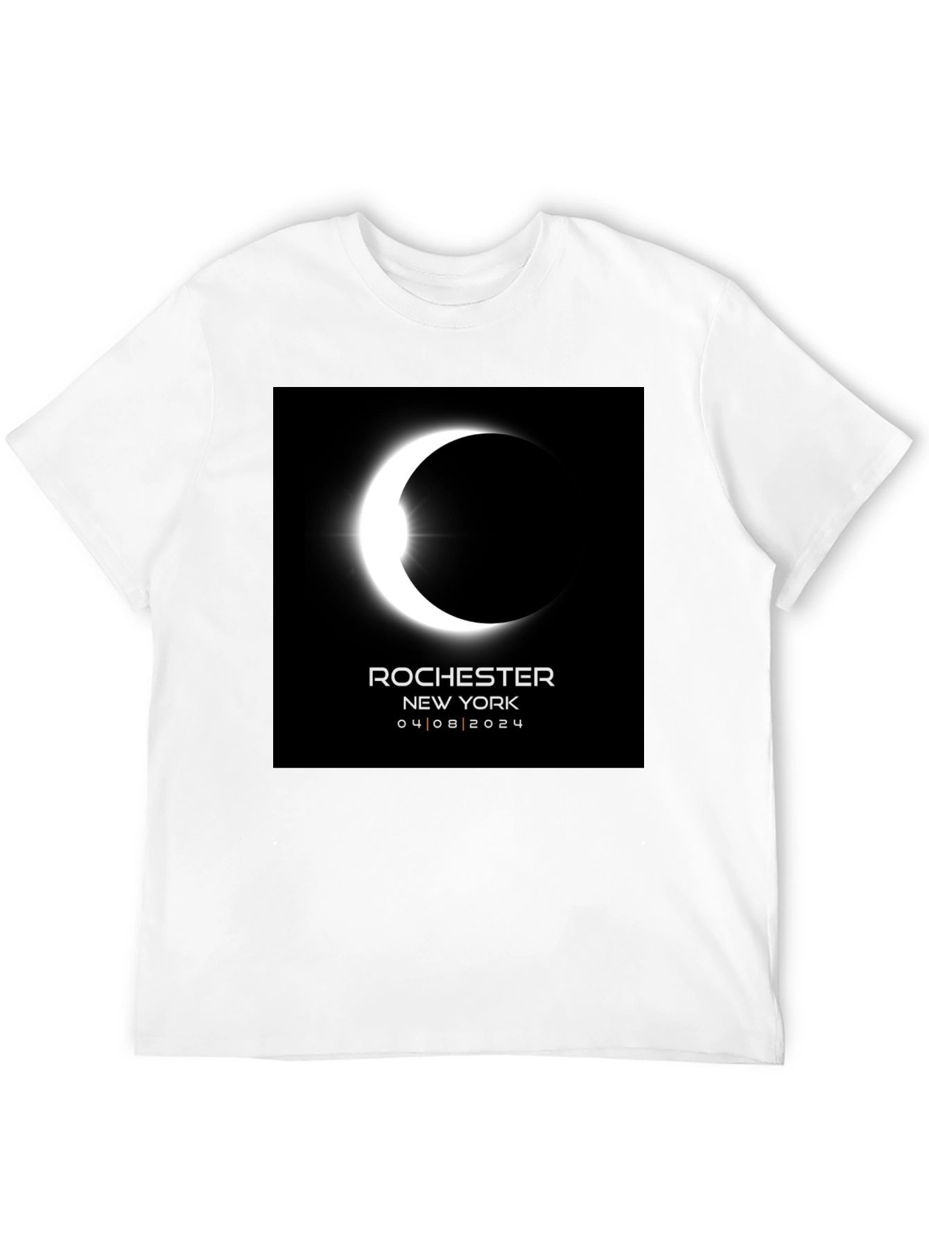 Eclipse Rochester NY 04/08/2024 Black Tee