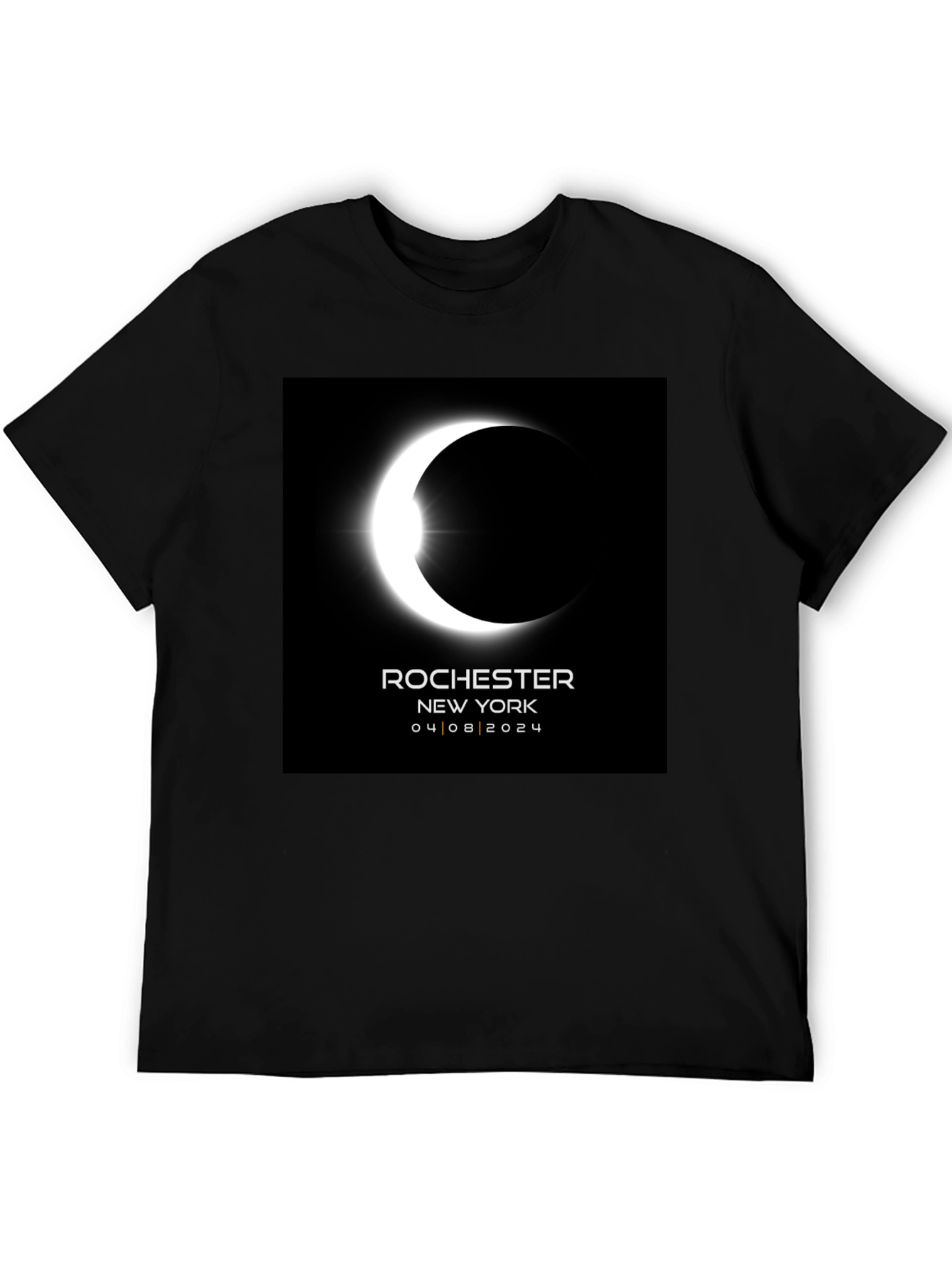 Eclipse Rochester NY 04/08/2024 Black Tee