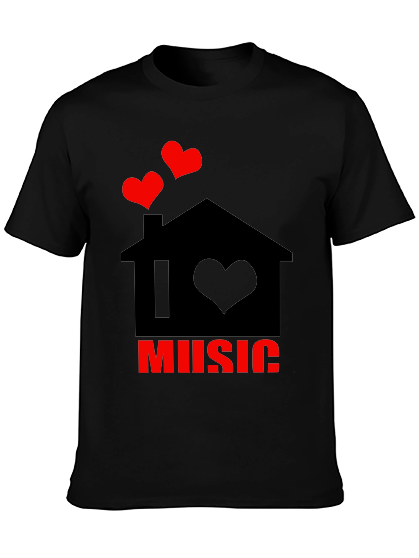 I Love Music House Graphic Tee