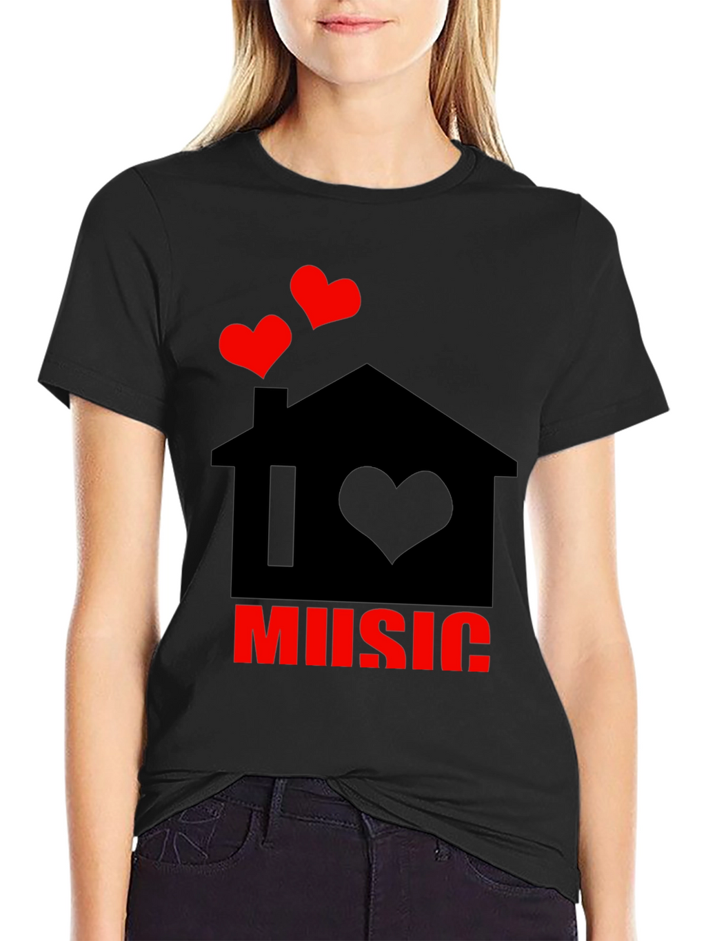 I Love Music House Graphic Tee