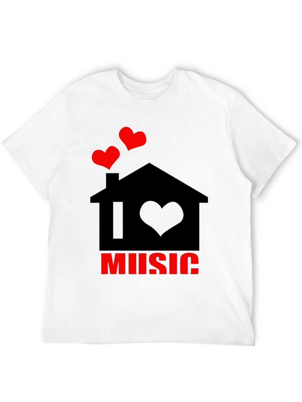 I Love Music House Graphic Tee