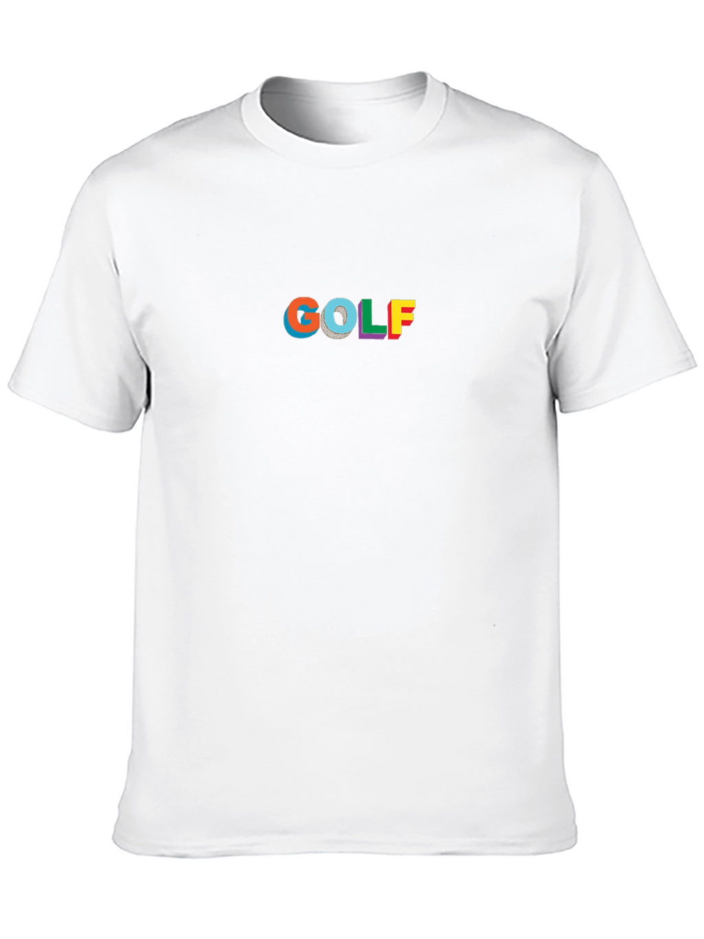 GOLF Rainbow Lettering Black T-Shirt