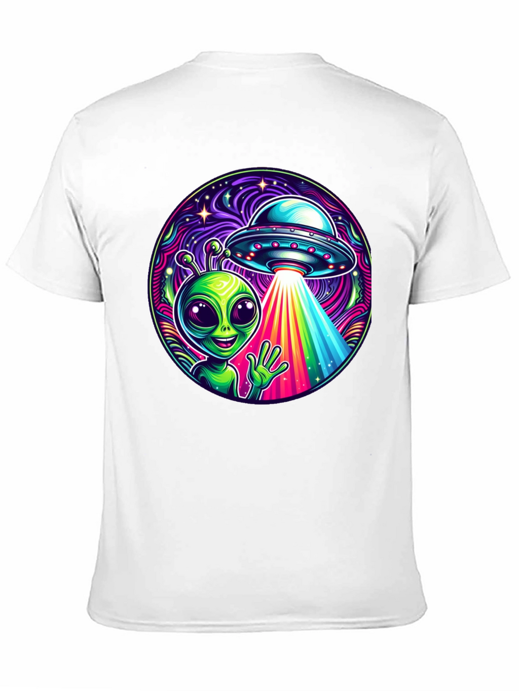 Alien UFO Abduction Graphic T-Shirt - Trendy and Unique!