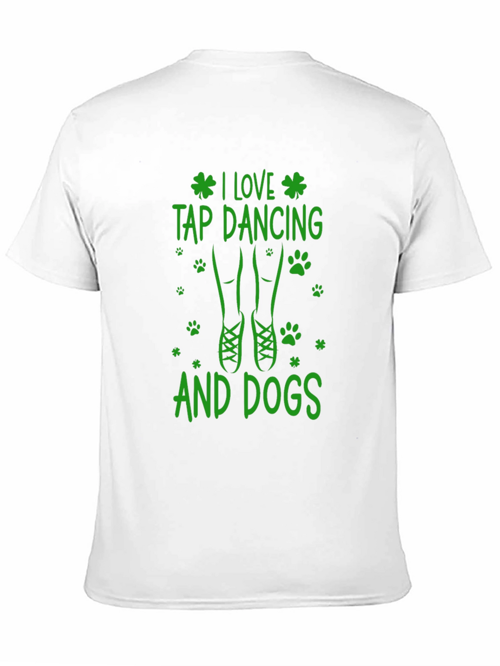 I Love Tap Dancing & Dogs Black T-Shirt