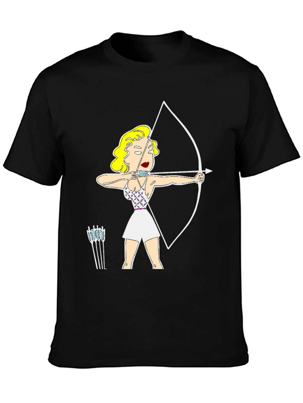 Archer Cartoon Graphic T-Shirt