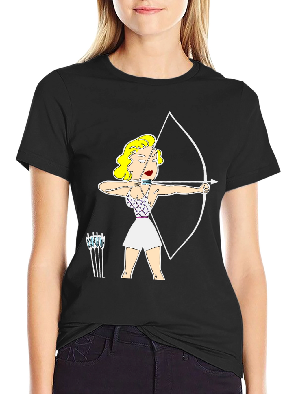 Archer Cartoon Graphic T-Shirt