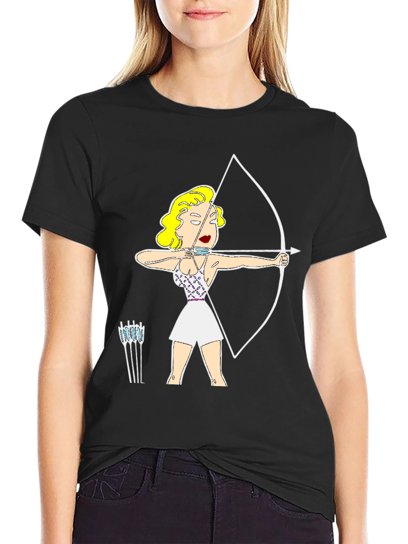 Archer Cartoon Graphic T-Shirt