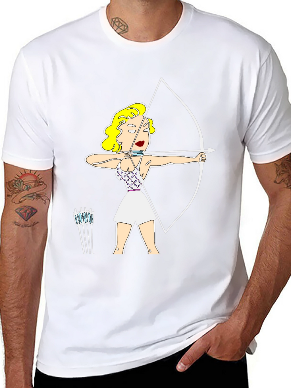 Archer Cartoon Graphic T-Shirt