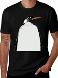 Penguin Graphic Black T-Shirt