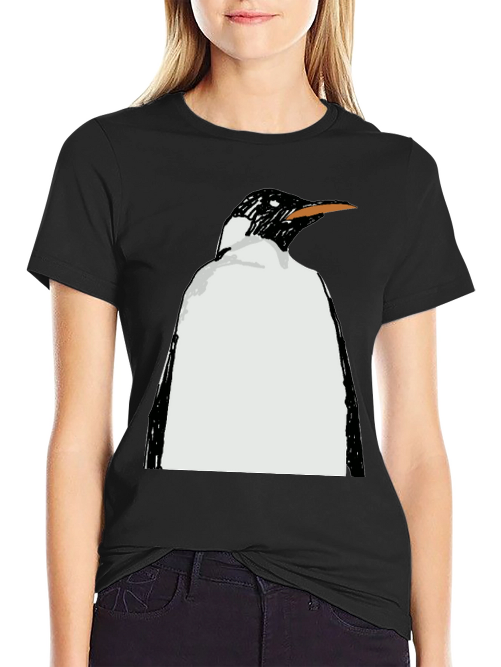 Penguin Graphic Black T-Shirt