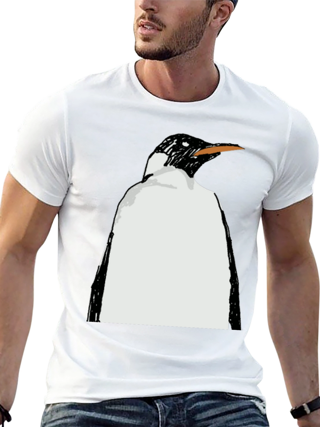 Penguin Graphic Black T-Shirt