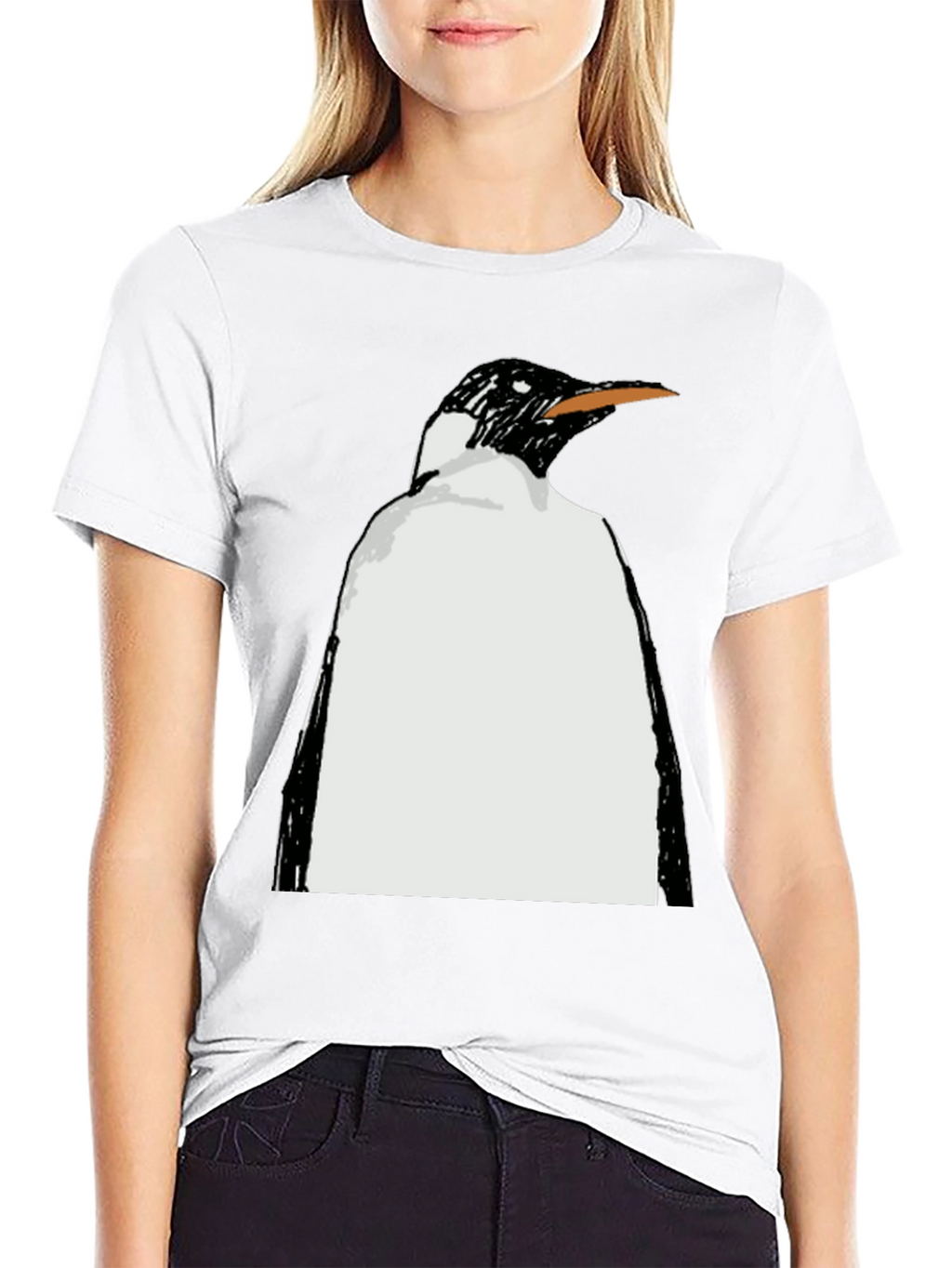 Penguin Graphic Black T-Shirt