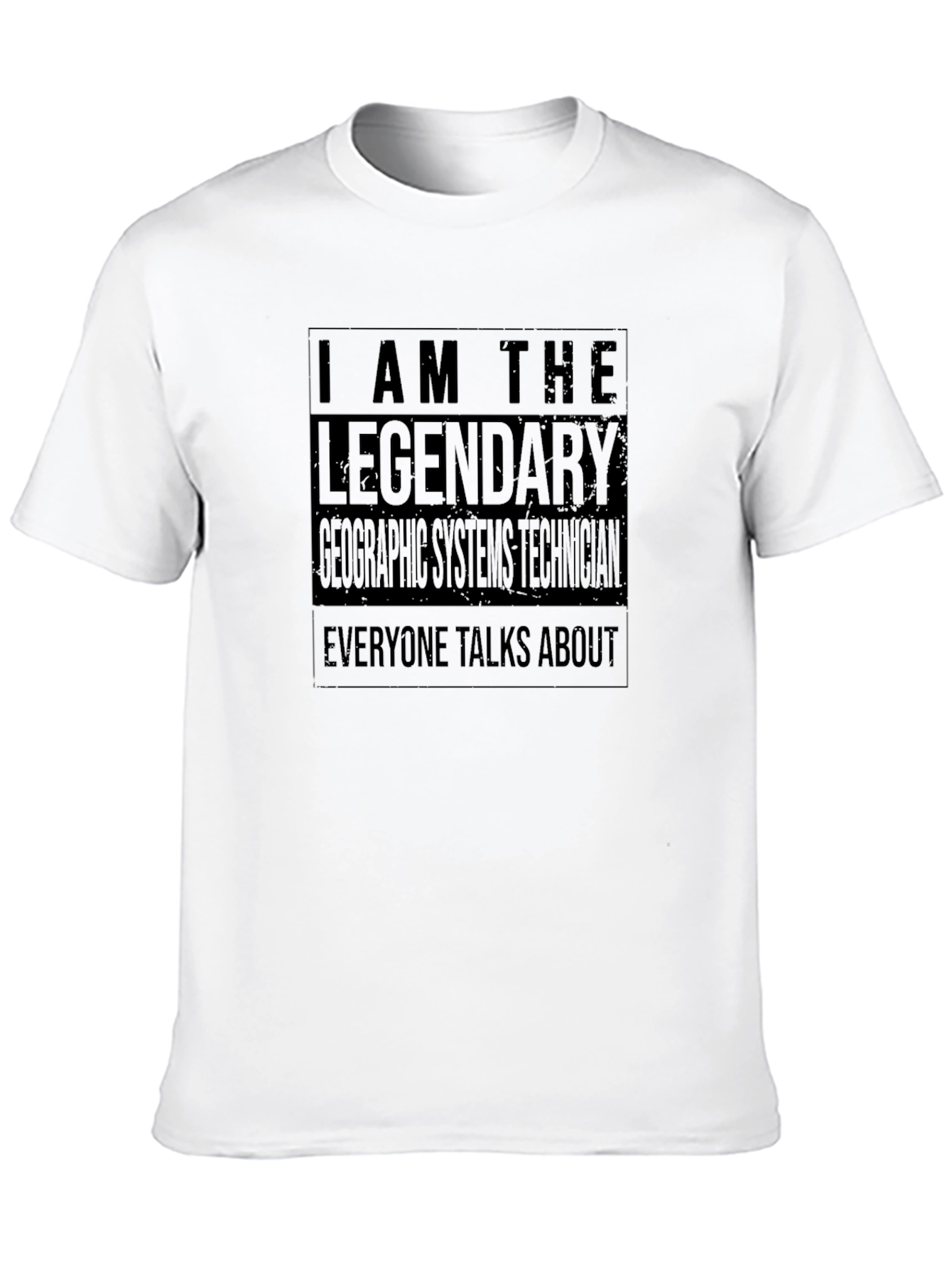 Legendary Geographic Systems Technician Black T-Shirt