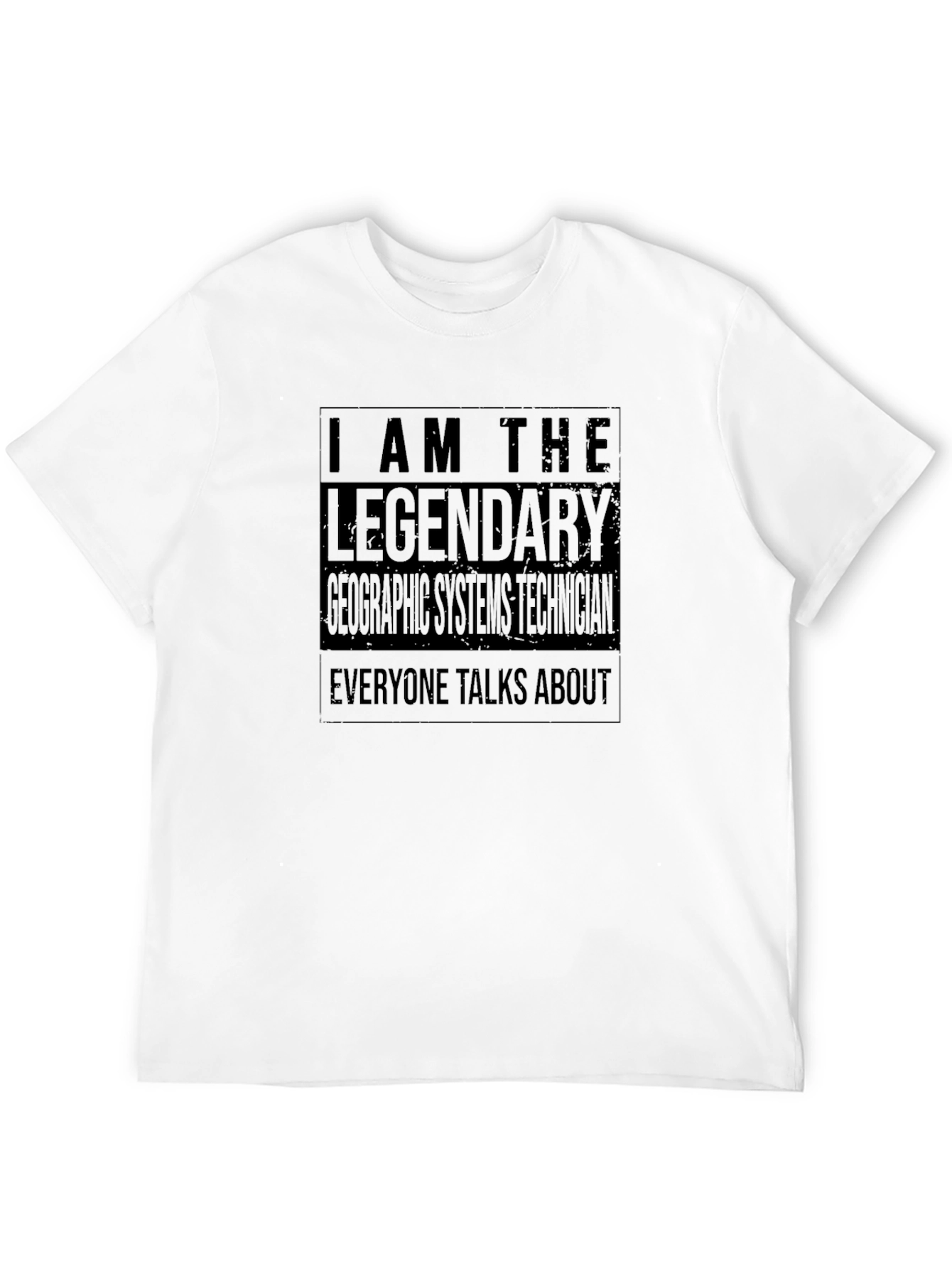 Legendary Geographic Systems Technician Black T-Shirt