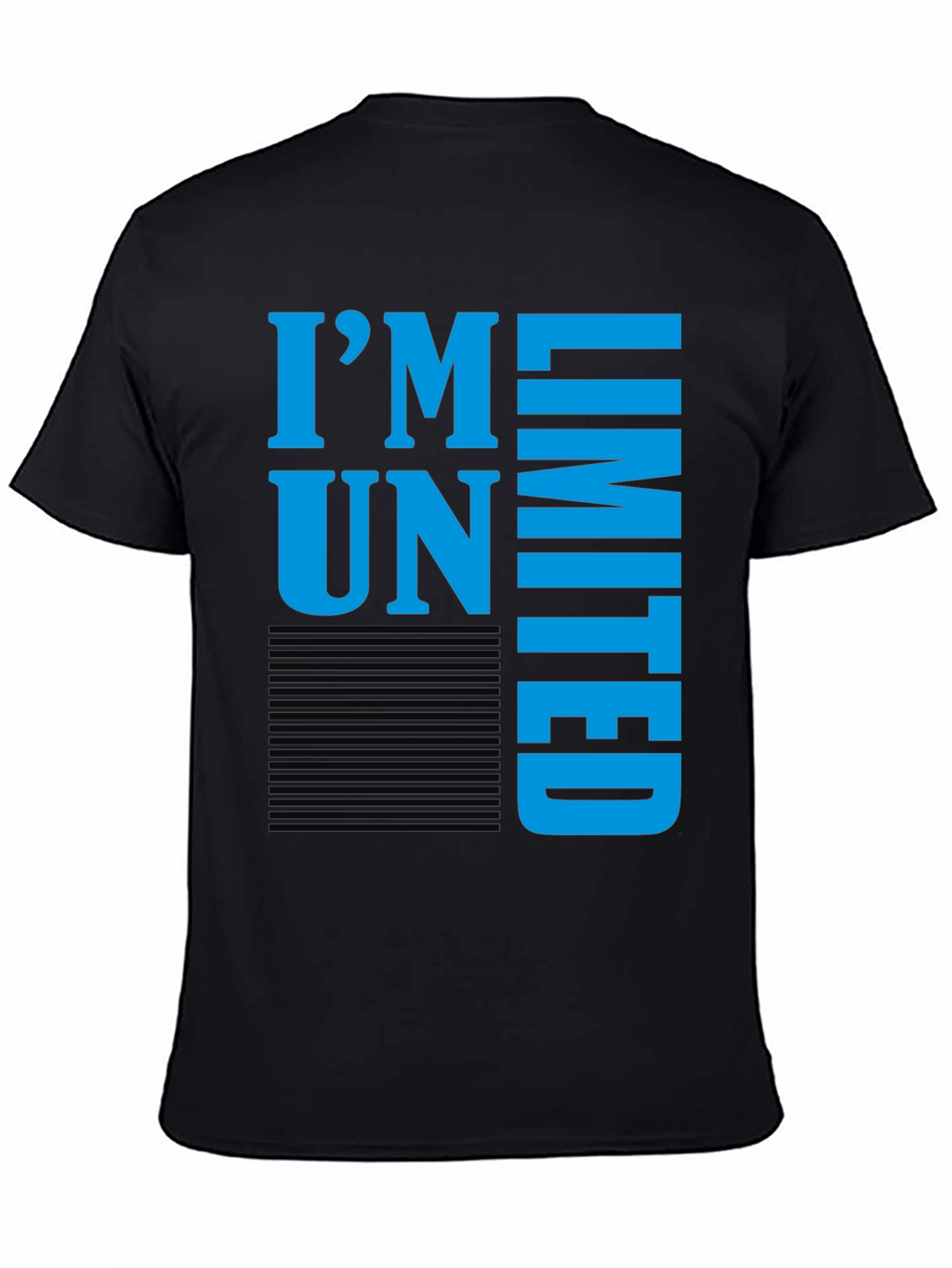 Im Unlimited Graphic Print Tee - Black
