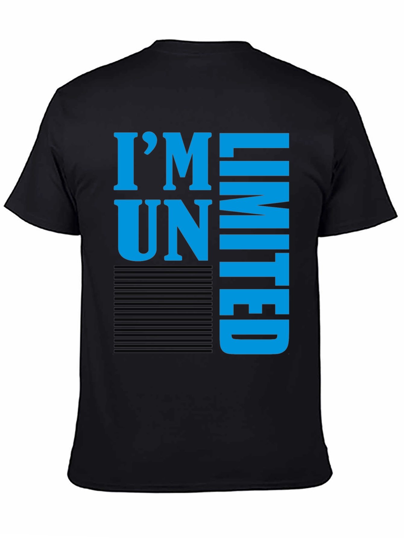 Im Unlimited Graphic Print Tee - Black